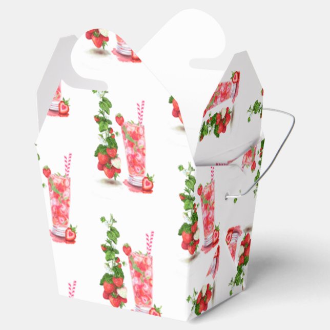 Jordgubbar och smultron (juicen) presentaskar (Öppnad)