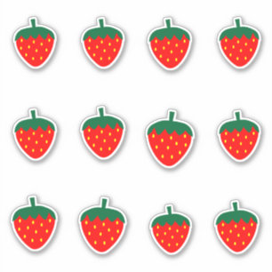 Jordgubbar och smultron Producerar Berries Farm So Klistermärken