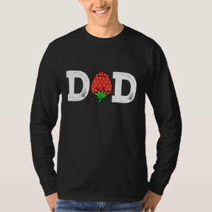 Jordgubbar Pappa Fruit Älskare Fruitarian Fars dag T Shirt