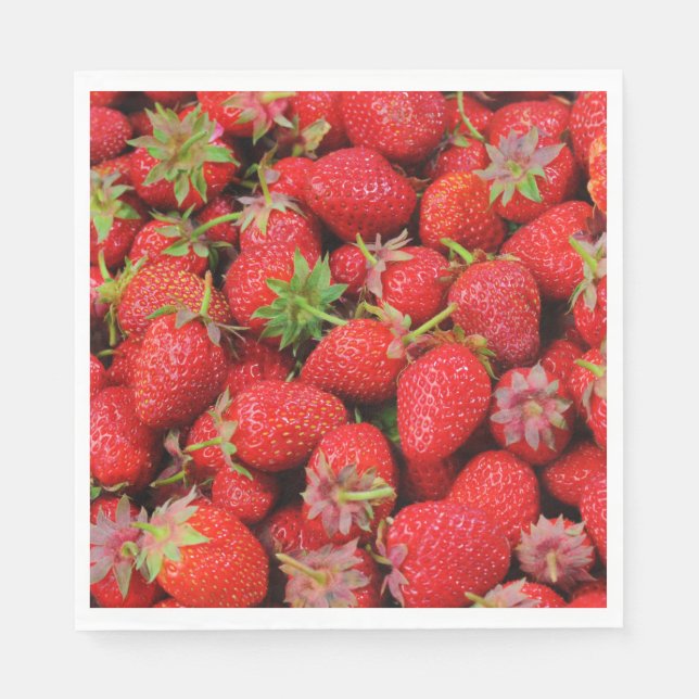 Jordgubbar Pappersservett (Framsidan)