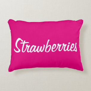 Jordgubbar Pillow Prydnadskudde
