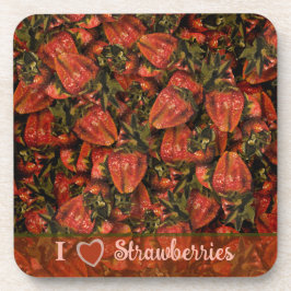 Jordgubbar Plastic Underlägg