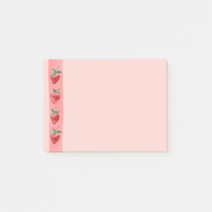 Jordgubbar Post-it Block