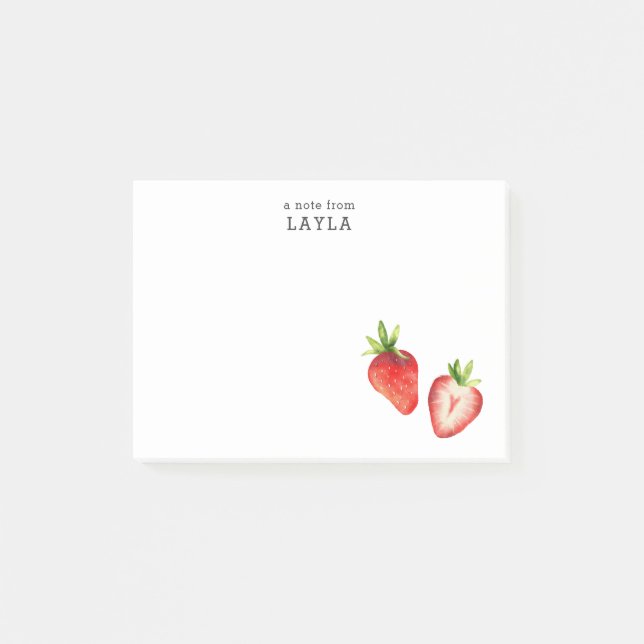 Jordgubbar Post-it Block (Framsida)