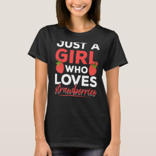 Jordgubbar Red Berry Summer Food Women Girls Str T Shirt