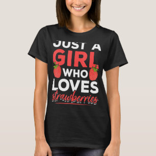 Jordgubbar Red Berry Summer Food Women Girls Str T Shirt