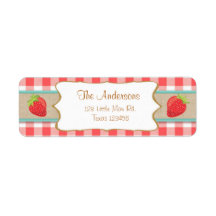 Jordgubbar Returetiketter Sommarfrukt