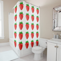 Jordgubbar Shower Curtain