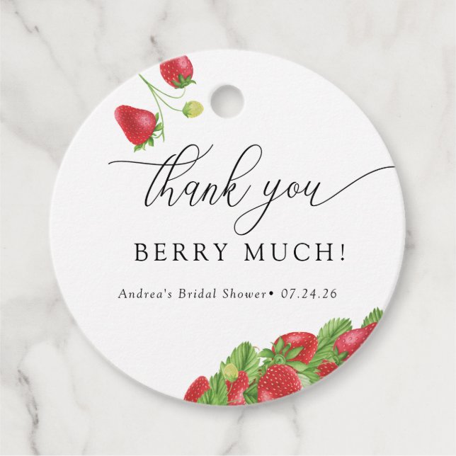 Jordgubbar | Söta bär | Favoriter Gåvor Etiketter (Framsida)