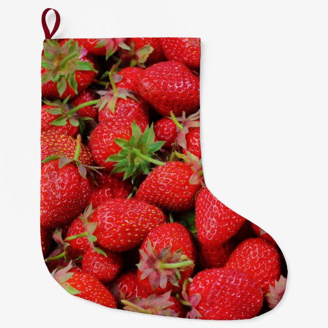 Jordgubbar Stor Julstrumpa (Framsidan)