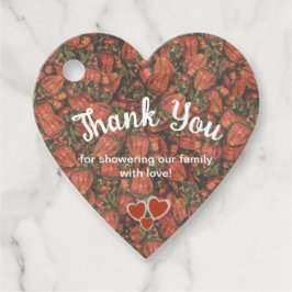 Jordgubbar Tack Favorittaggar för babyskor Gåvor Etiketter