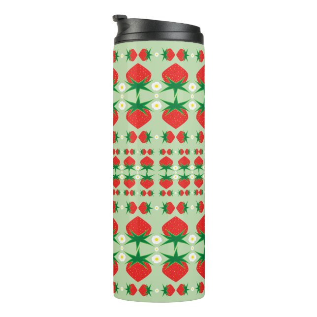 Jordgubbar Thermal Travel Tumbler (Roterad höger)