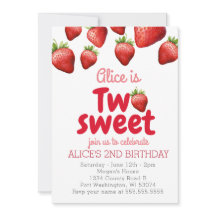 Jordgubbar två sötsaker andra födelsedag