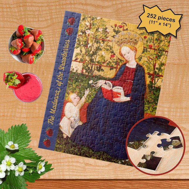 Jordgubbarnas madonna (M 058) Pussel (Skapare uppladdad)