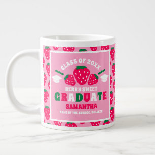Jordgubbarnas Rosa Studenten Jumbo Mugg