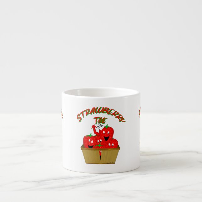 Jordgubbarnas Tid! Espressomugg (Framsidan)