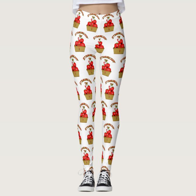 Jordgubbarnas Tid! Leggings (Framsida)