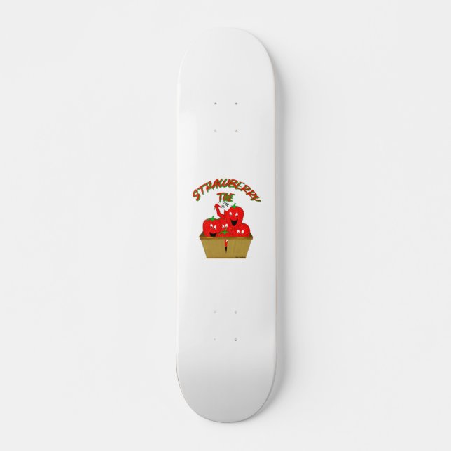Jordgubbarnas tid! mini skateboard bräda 18,5 cm (Framsida)