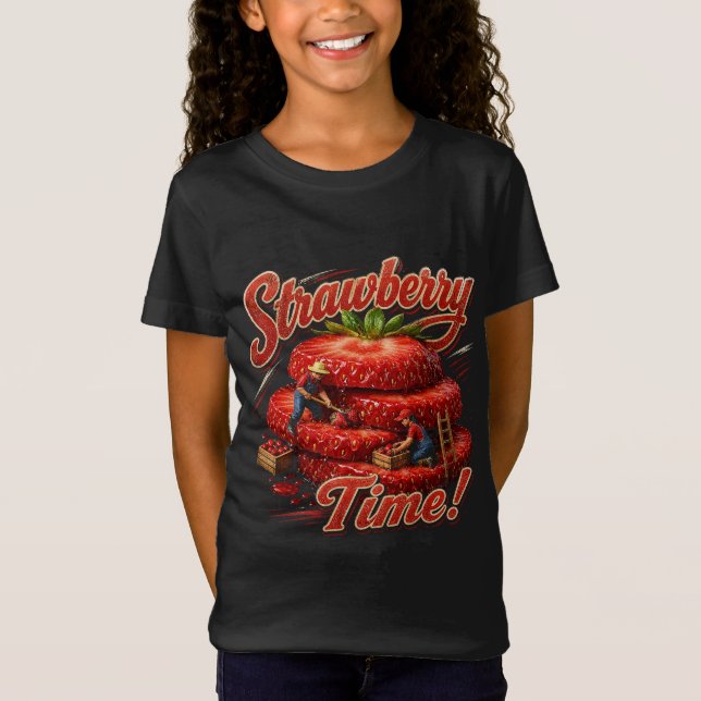 Jordgubbarnas Tid! T Shirt (Framsida)
