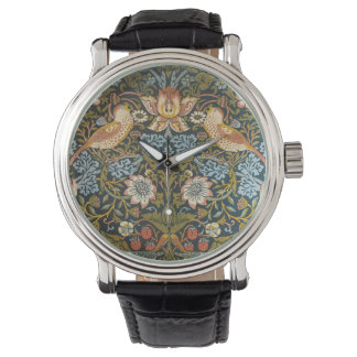 Jordgubbastöldare William Morris Antik Mönster Armbandsur