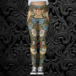 Jordgubbastöldarna av William Morris, Vintagekonst Leggings