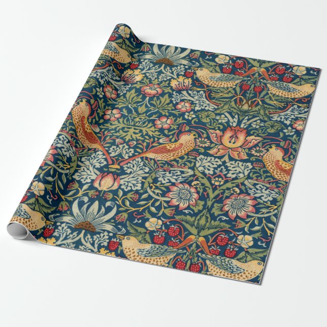 Jordgubbastölden av William Morris Presentpapper (Utrullad)