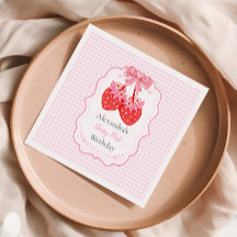 Jordgubbe 1:a födelsedag Party Berry 1:a födelseda