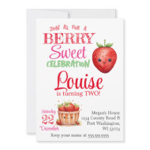 Jordgubbe 2:a födelsedag Party Berry Barns födelse