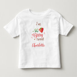 Jordgubbe baby skjorta Bebisar Berry gullig flicka T Shirt