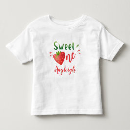 Jordgubbe baby t-shirt Berry söt 1-flickskjorta