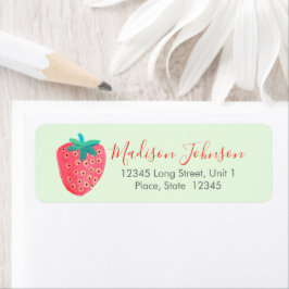 Jordgubbe | Babyskor | RETURETIKETTER Returadress Etikett