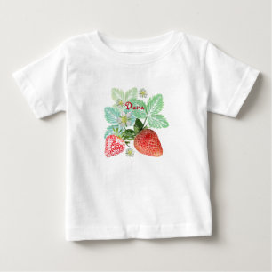 Jordgubbe, bär, röd, färsk, mogen, söt, mat, t shirt