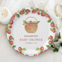 Jordgubbe Basket Berry Sweet Baby Shower