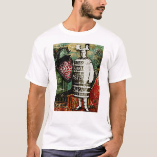 Jordgubbe Beer Guy - Vintage Ephemera Collage T Shirt