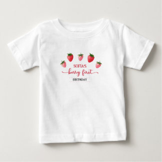 Jordgubbe Berry First Birthday Guest of Honor T Shirt