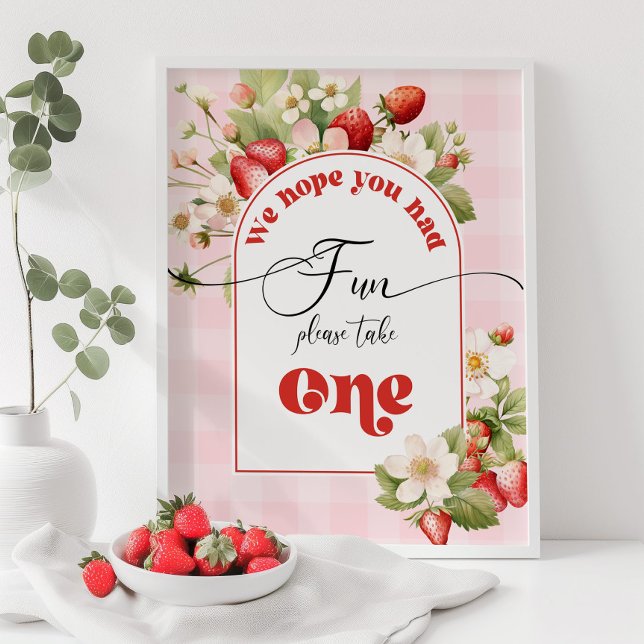 Jordgubbe Berry, söta födelsetal Poster (Skapare uppladdad)