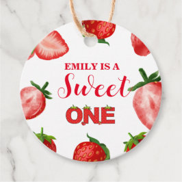 Jordgubbe Berry Sweet Birthday | Berry First Gåvor Etiketter
