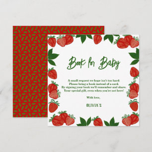Jordgubbe Berry Sweet Fruit Fresh Gift Baby Inbjudningar