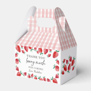 Jordgubbe Birthday Tack Berry Mycket Sweet Presentaskar