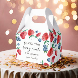 Jordgubbe Blueberry Tack Berry Mycket Sweet Presentaskar