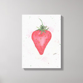 Jordgubbe Canvastryck