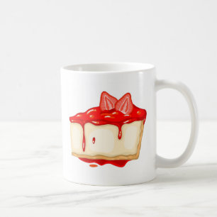 Jordgubbe Cheesecake delin tårta Kaffemugg