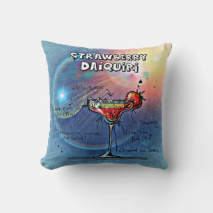 Jordgubbe Daiquiri (#10 av 12 Drink Recipe Sets) Kudde