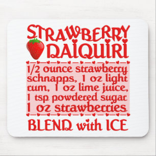 Jordgubbe Daiquiri mousepad Musmatta