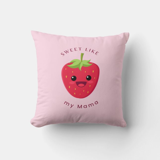 Jordgubbe Dekorativ kudde (Framsida)