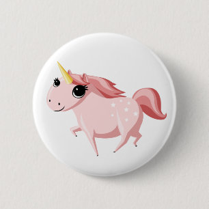 Jordgubbe den rosa unicornen knapp