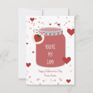 Jordgubbe Du är min Sylt-klassrum Valentine Kort