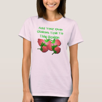 Jordgubbe-Fält-Anpassa den här T-Shirt! Tröja