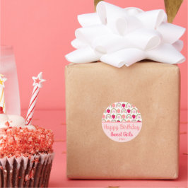 Jordgubbe Fält Delight Runt Klistermärke