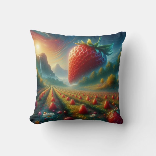 Jordgubbe Fält i Dreams Kudde (Framsida)